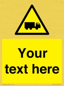 Custom Lorry Hazard Sign